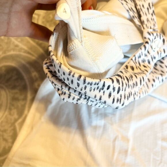 Lululemon Wrap It Up Tank Dottie Dash White Black / White - Picture 9 of 9